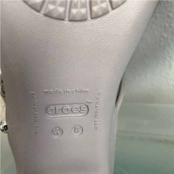 Crocs Womens Cyprus IV Gray/brown Two Tone 4” Heel Comfort Sandals Shoes Size 8 - Picture 10 of 12